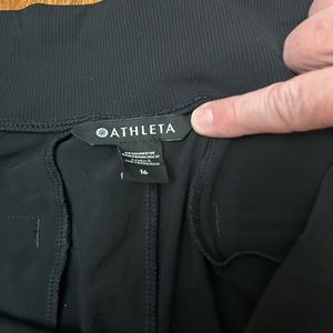 ATHLETA gently used black women’s shorts, size 16